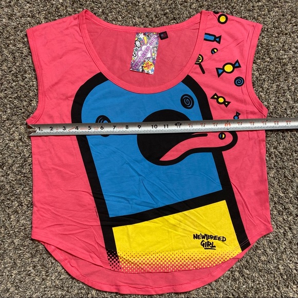 🟢 Newbreed Girl Pink Sleeveless Graphic Top Medium - Picture 9 of 9